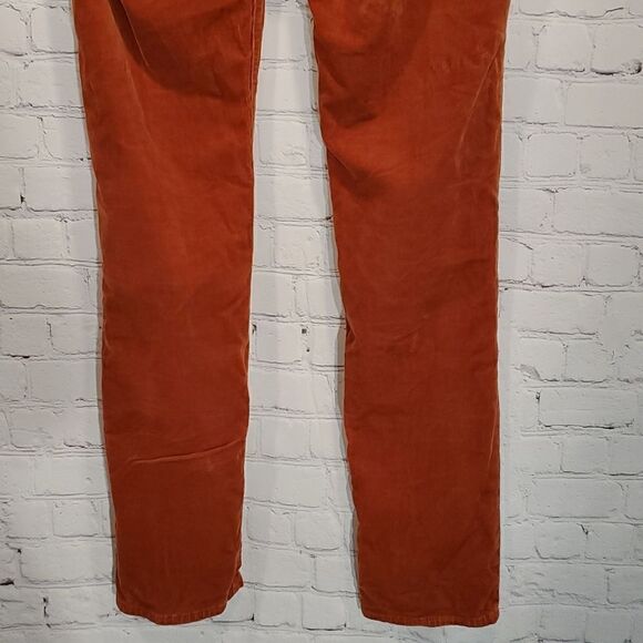 Adriano Goldschmied The Stevie slim straight orange corduroys - Picture 9 of 13